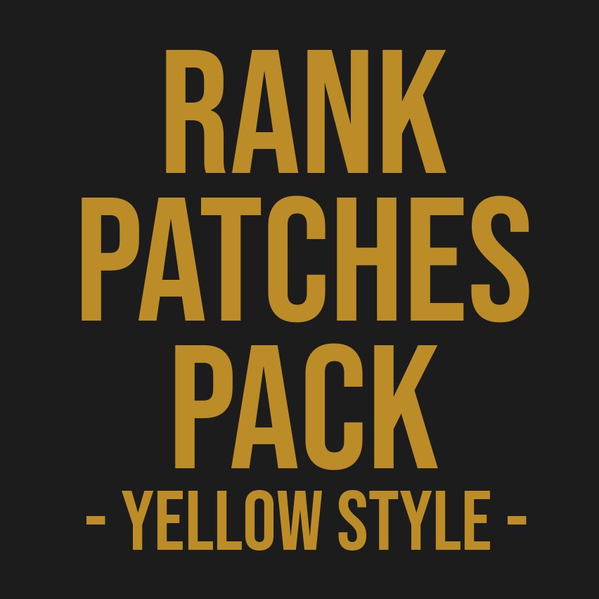 Police/Militarily Rank styled Pack - Yellow